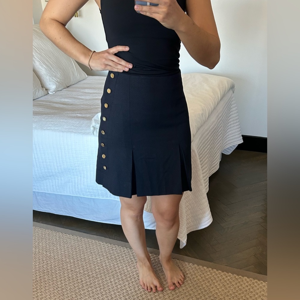 Club Monaco Navy Borrem Skirt